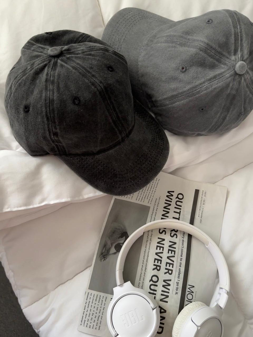 Acidic washed cap