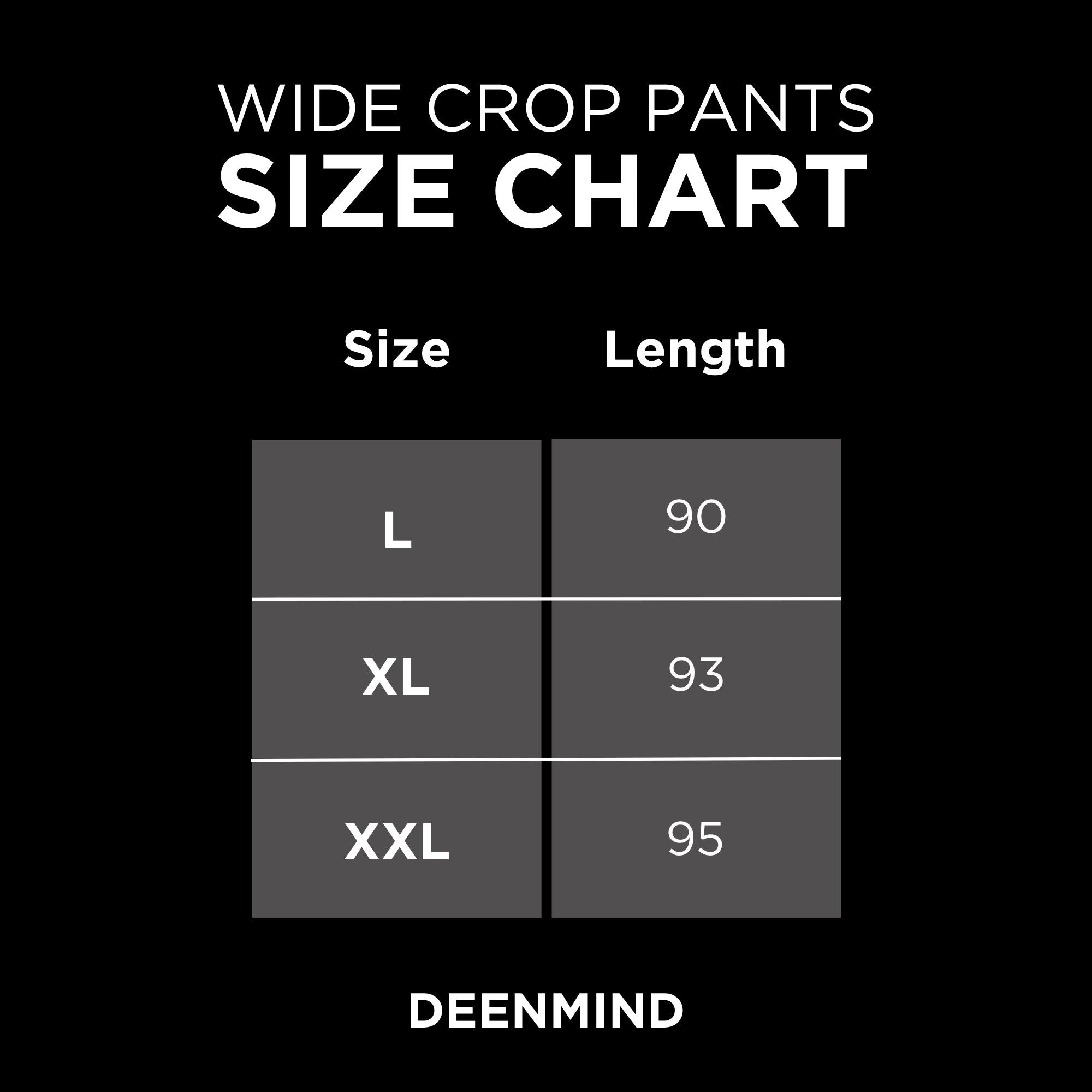 Wide cropped pants
